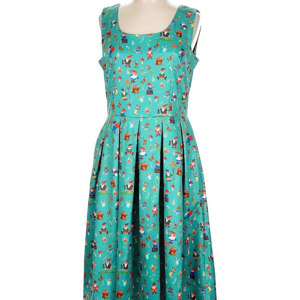 Dolly and Dotty Amanda Green Garden Gnome Circle Dress